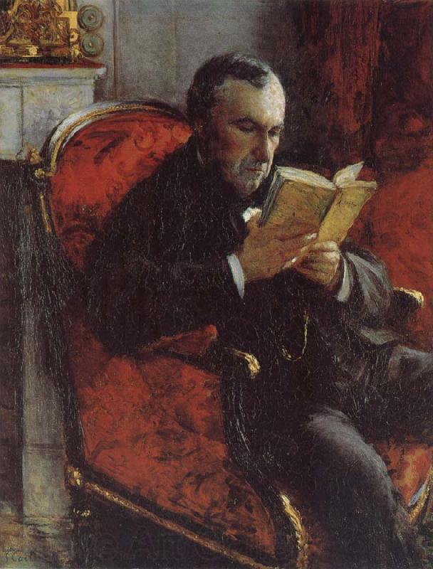 Gustave Caillebotte The portrait of M.E.D Spain oil painting art